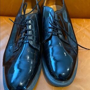 Bates Black Oxfords Classic High-Gloss Finish